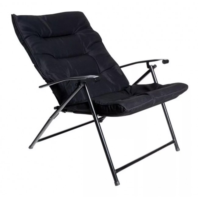Πολυθρόνα relax "RONA" πτυσσόμενη 2 θέσεων σε χρώμα μαύρο 68x74x93