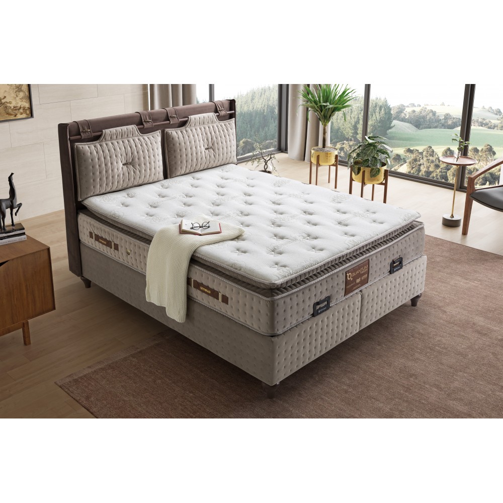 Στρώμα \'\'QUANTUM TECK\'\' pocket spring+gel memory foam+latex 36-38cm 180x200