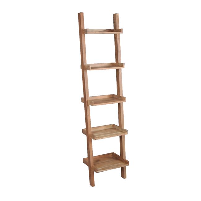 Ραφιέρα "LADDER" από ακακία σε φυσικό χρώμα 45x35x190