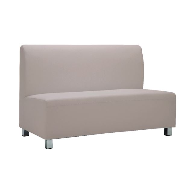 Καναπές "BANDY" διθέσιος από pu σε sand grey χρώμα 130x71x88