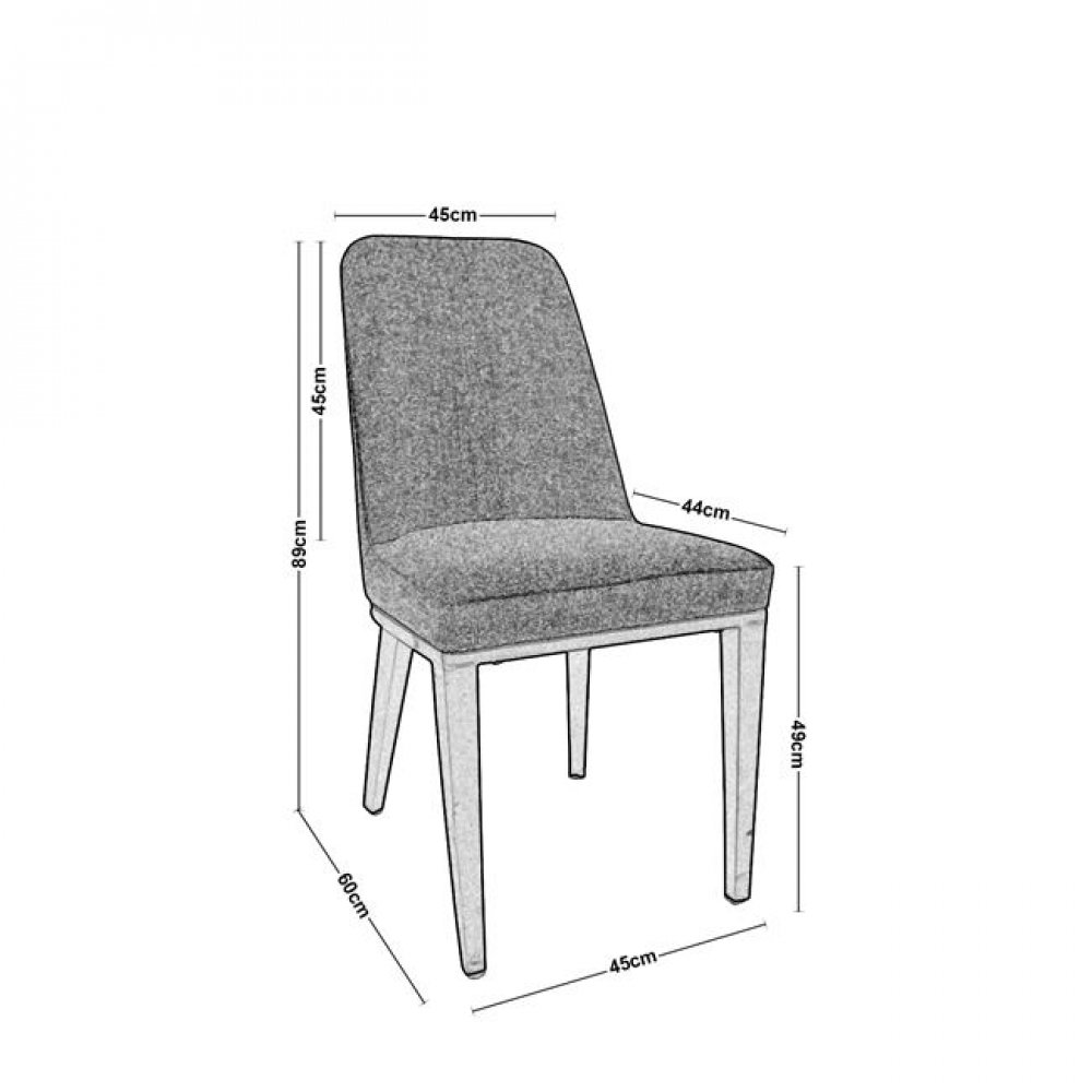 Καρέκλα "CASTER" μεταλλικό-PU σε χρώμα φυσικό-μπεζ 45x60x89