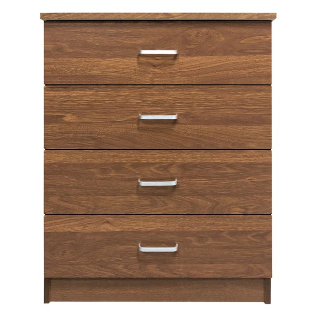 Συρταριέρα "DRAWER" από mdf σε χρώμα καρυδί 60x40x80