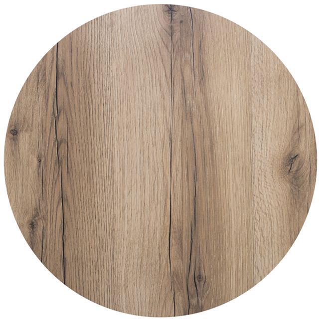 Επιφάνεια τραπεζιού από laminate σε φυσικό χρώμα Φ70cm/12mm