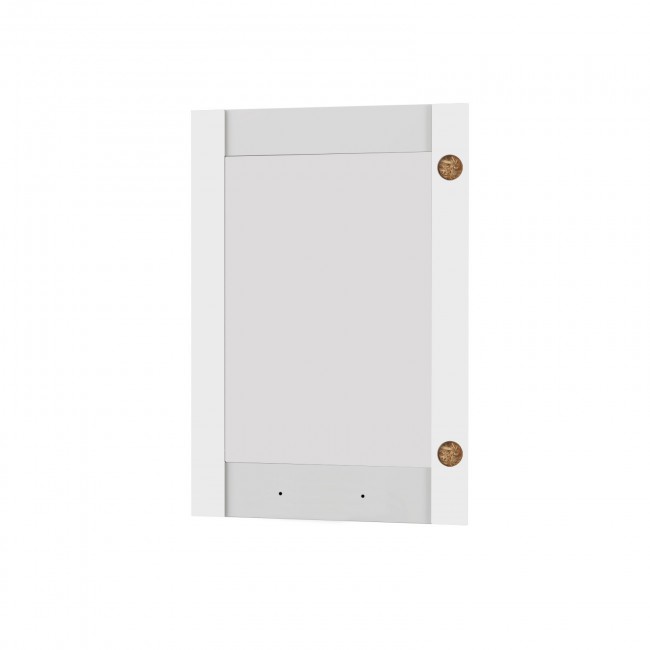 Άνω πορτάκι "CHARLOTTE" με τζάμι αριστερό σε χρώμα λευκό 50x71.8x1.6