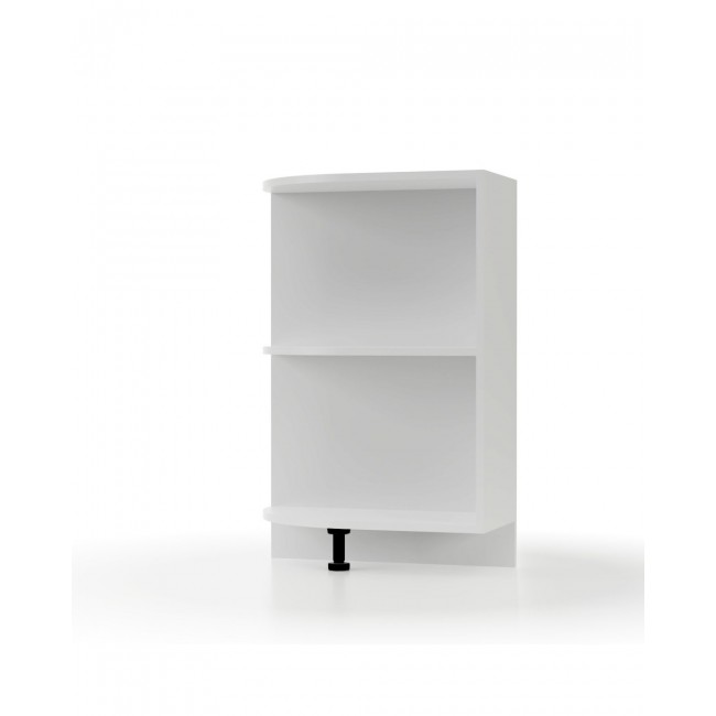 Γωνιακό κάτω ντουλάπι "MODEST" σε λευκό χρώμα 28x55x82