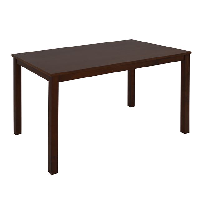 Τραπέζι από μασίφ ξύλο και mdf σε καρυδί χρώμα 120x75x74