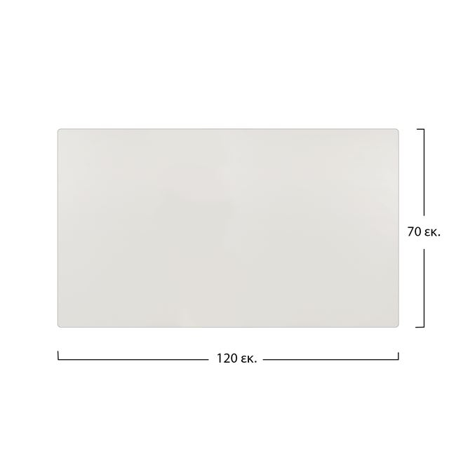 Επιφάνεια τραπεζιου  "Compact"  από Hpl σε χρώμα λευκό 120x70x1,2