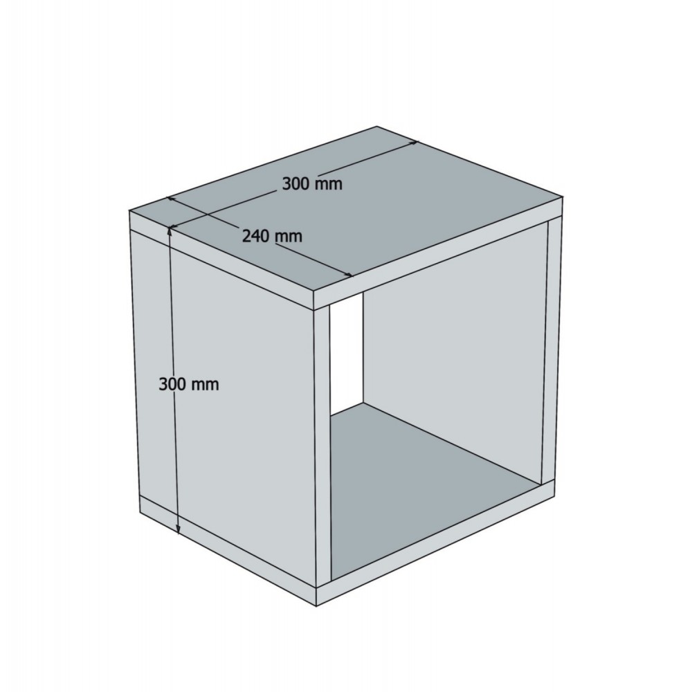 Ράφια σετ 5τμχ σε μπλε χρώμα 30x30x24