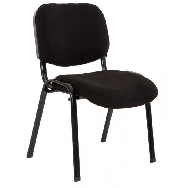 Καρέκλα "JANISHA" από μέταλλο/ύφασμα σε χρώμα μαύρο 53,5x59x77