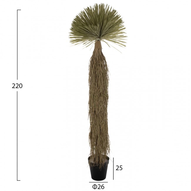 Διακοσμητικό συνθετικό φυτό "SCARECROW" σε γλάστρα 220Υ
