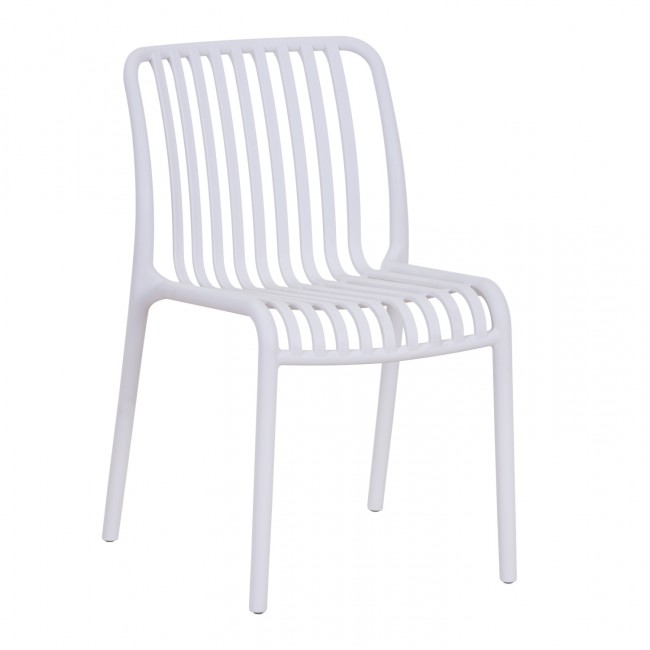 Καρέκλα "CONVEE" από πολυπροπυλένιο σε χρώμα λευκό 52,5x44,5x79