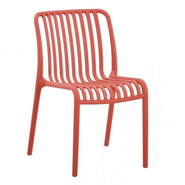 Καρέκλα "CONVEE" από πολυπροπυλένιο σε χρώμα κόκκινο 52,5x44,5x79