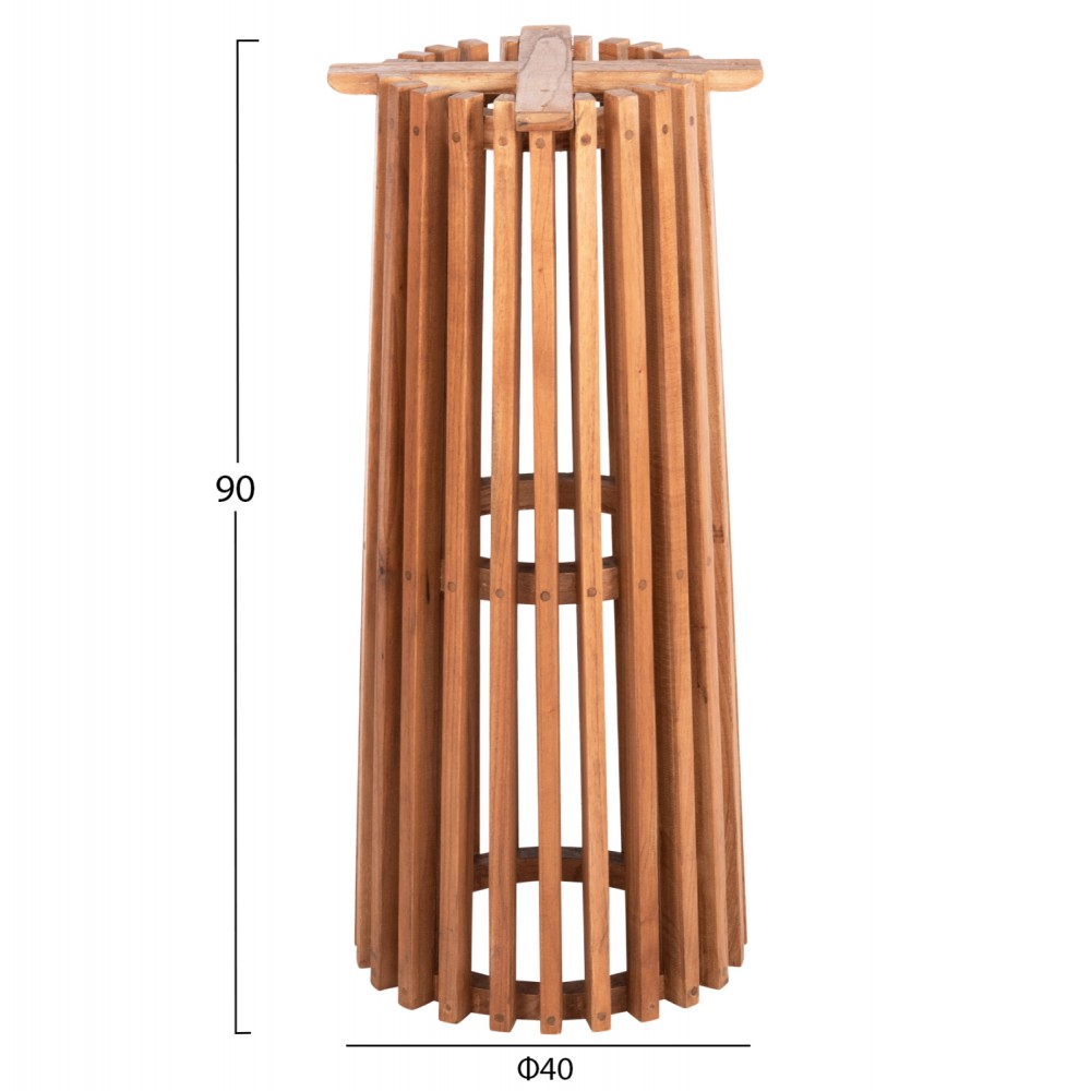 Βάση μπαρ "FRANTZ" από ξύλο σε χρώμα φυσικό Φ40x90