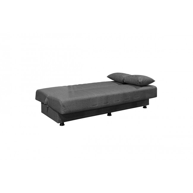 Kαναπές-κρεβάτι "ROMINA" τριθέσιος από ύφασμα σε χρώμα ανθρακί 190x90x80