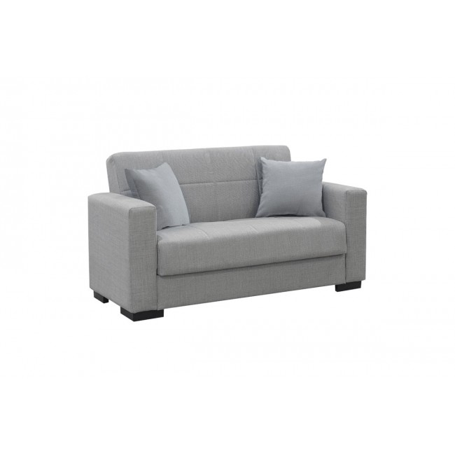 Kαναπές κρεβάτι ''VOX'' 2θέσιος από ύφασμα σε χρώμα γκρι 148x77x80