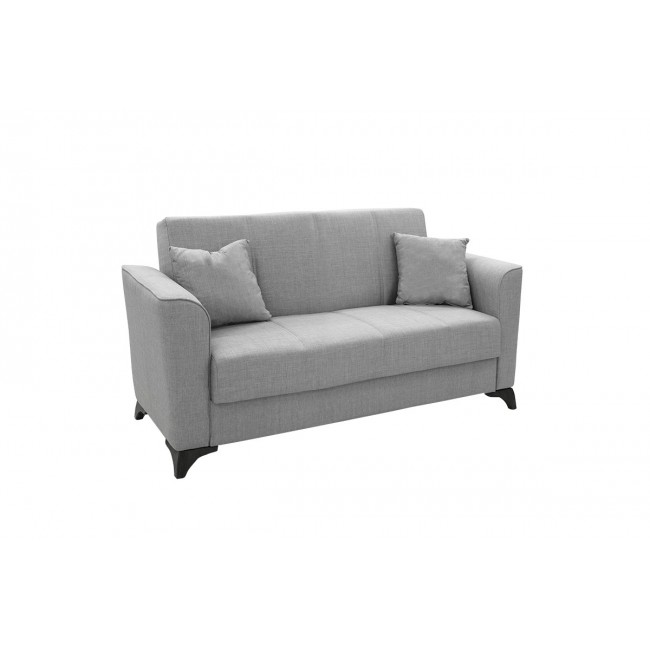 Kαναπές κρεβάτι ''ASMA'' 2θέσιος από ύφασμα σε χρώμα γκρι 156x76x85