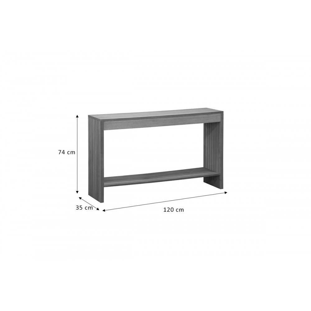 Κονσόλα \'\'FOCUSED\'\' από MDF σε χρώμα φυσικό 120x35x74