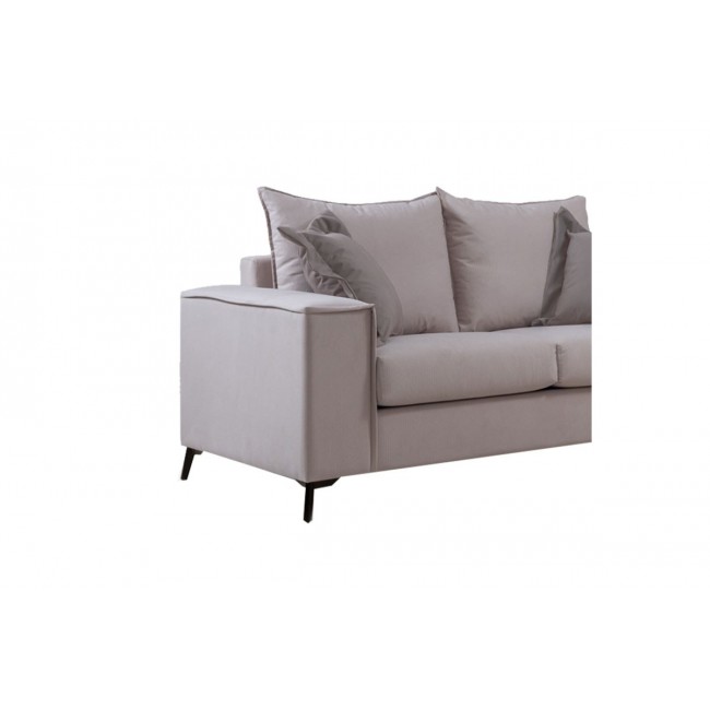 Καναπές ''VERONA'' 2θέσιος σε χρώμα cream/μαξιλάρια mocha 173x93x100