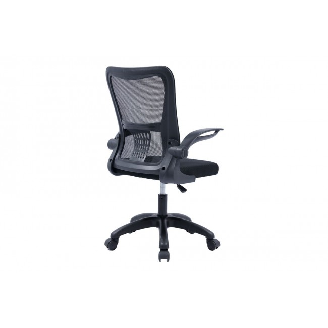 Καρέκλα γραφείου "ANNALISE" από ύφασμα σε χρώμα μαύρο 57x53x90