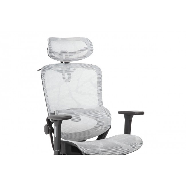 Καρέκλα γραφείου "KONILO" από mesh ύφασμα σε γκρι χρώμα 82.5x63.5x114