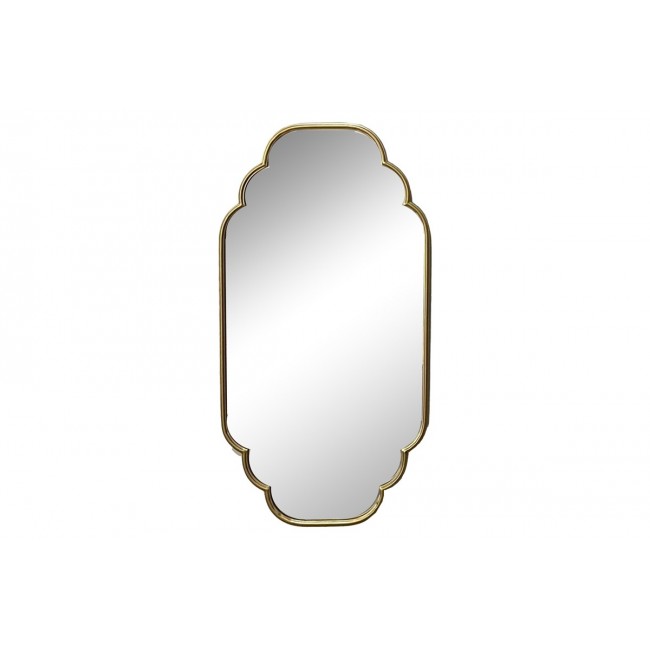 Καθρέπτης "FAROUS" από μέταλλο σε χρυσό χρώμα 61x3x122