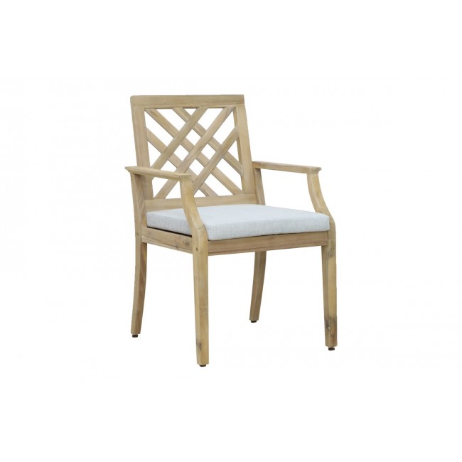Καρέκλα "BOLEN" από ξύλο/ύφασμα σε φυσικό/μπεζ χρώμα 59x63.2x89.9