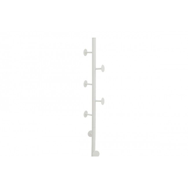 Καλόγερος "KROKER" από μέταλλο σε λευκό χρώμα 30x30x173