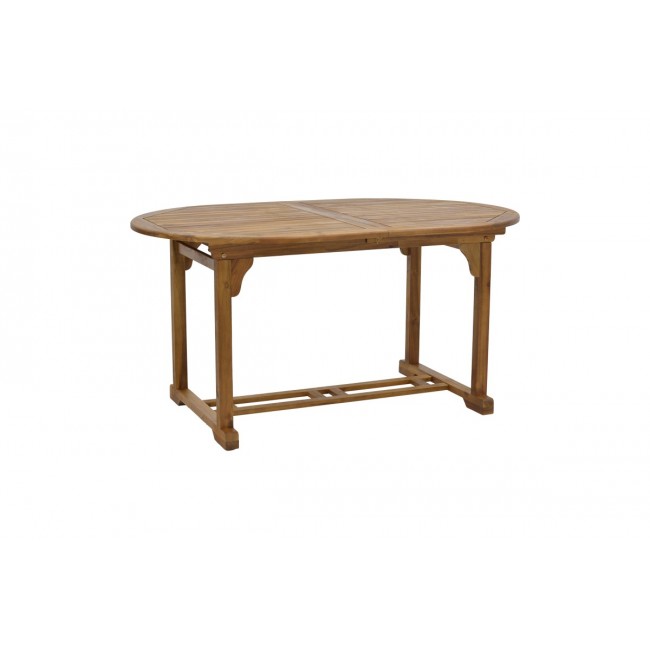 Τραπέζι "SOPHO" επεκτεινόμενο από ξύλο σε φυσικό χρώμα 200/150x100x75