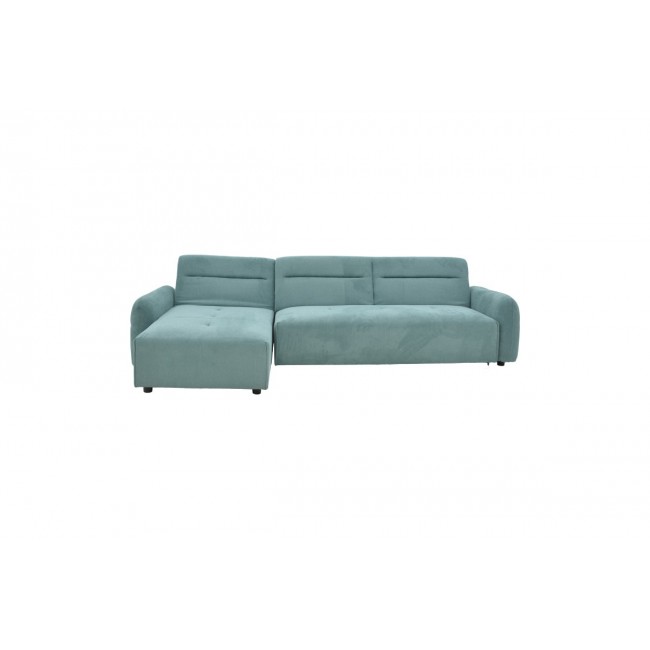 Γωνιακός καναπές "INSPIRED" αναστρέψιμος από ύφασμα σε μέντα χρώμα 293x80x142