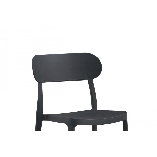 Καρέκλα "AMVROAN" από pp σε χρώμα ανθρακί 51x49x79.5