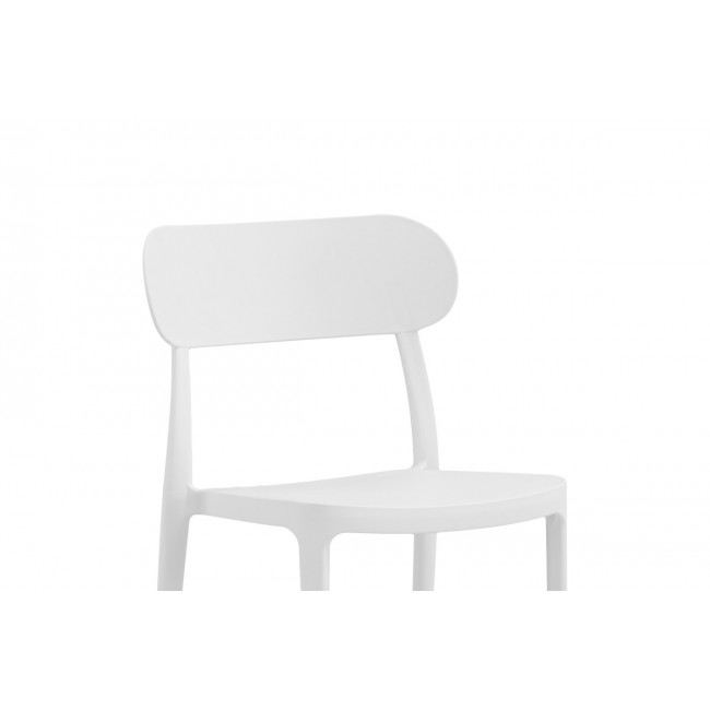Καρέκλα "AMVROAN" από pp σε λευκό χρώμα 51x49x79.5