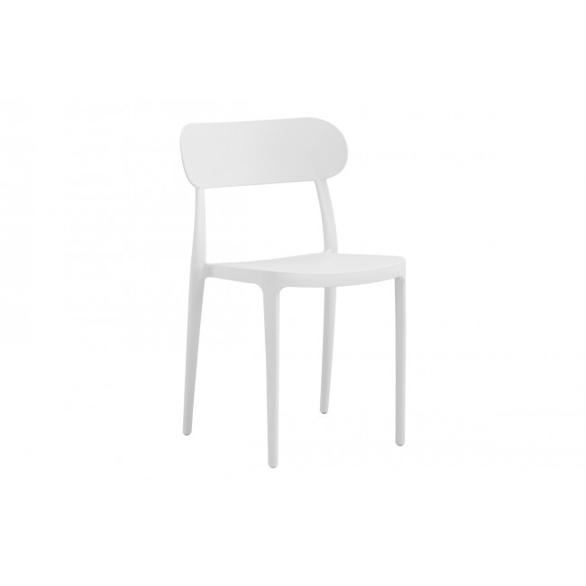Καρέκλα "AMVROAN" από pp σε λευκό χρώμα 51x49x79.5